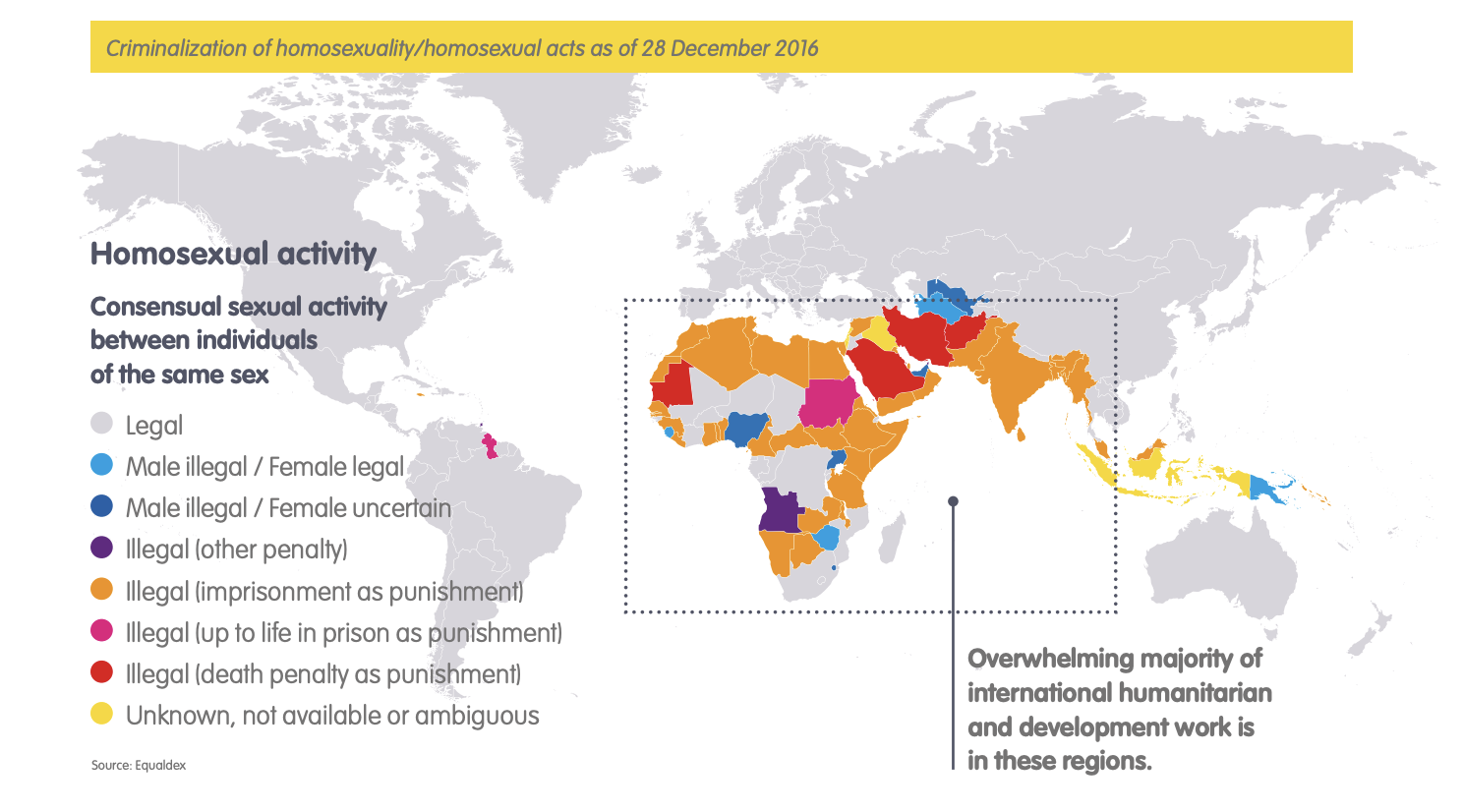 Criminalization of Homosexuality/Homosexual Acts as of December 2016